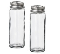 IKEA CITRONHAJ Soľnička/korenička číre sklo/nehrdzavejúca oceľ 12 cm