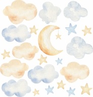Samolepky na stenu STAR CLOUDS 50x75cm CH1