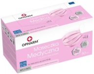 MASKA OCHRANNÁ MASKA 3 VRSTVOVÁ RUŽOVÁ 50 ks
