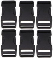 Plastová pracka na opasok 2cm 20mm - 6 ks