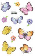 Umývateľné tetovanie pre deti GLITTER BUTTERFLIES EG001