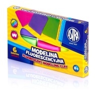 Fluorescenčná modelovacia hmota Astra, 6 farieb