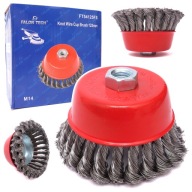 Oceľová kefa 125mm FT54125FS čistenie dosiek od hrdze farby na kov drevo