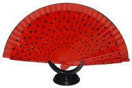 Orientálny drevený VENTILÁTOR FLAMENKO gypsy