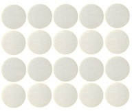 Sada samolepiacich plstí, biela okrúhla plsť, 40 mm x 20 kusov