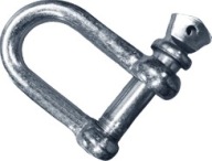 Pozinkovaný kovový strmeň v tvare U, rovný - 8 mm, do 200 kg