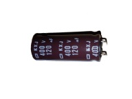 120uF 400V dlhá životnosť 10 000h, nízka esr, 16x41mm
