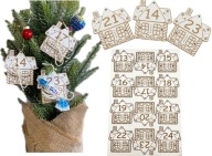 ADVENTNÝ KALENDÁR PRE DETI DIY VIANOČNÉ DOMČEKY 24KS SLADKOSTI ÚLOHY