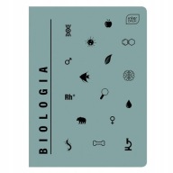 Zápisník A5, 60 štvorcových listov BIOLOGY INTERPRINT