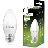 E27 LED žiarovka SVIEČKA 5W = 40W 4000K NEUTRÁLNA BIELE CCD SVIEČKA LUMILED