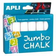 Apli Kids Jumbo White Chalks 6 kusov