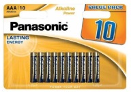 10x VÝKONNÁ BATÉRIA PANASONIC ALKALINE LR03 AAA 1,5V