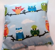 Jednoducho vankúšik 40x40 Farebné vetvičky sovičky