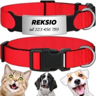 SILNÝ NASTAVITEĽNÝ OBLIEK PRE PSA INDEX MAČKA PES + GRAVÍR 20-30cm S