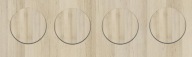 Čiapky na nábytok fi14 BLACKWOOD K021 - 25 kusov