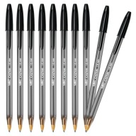 BIC CRISTAL VEĽKÝ ČIERNY GUĽOVÝ BOD S ČIAPKOM OFFICE SCHOOL HEAVY x10