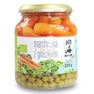 Mrkva v marináde s bio hráškom 340g (220g)