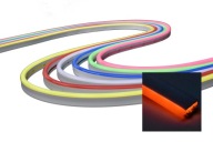LED neónová oranžová 12V FLEX 6x12 mm IP67