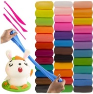 Penová plastelína Polymérová hlina Magic Plastic Play Dough x 36