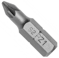 Skrutkovacie bity PZ1 25 mm, oceľ S2, 5 ks