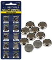 ESPERANZA ALKALICKÉ BATÉRIE LR54 AG10 LR1130 L1131 RW89 D189 VÝKONNÝ 10 KS
