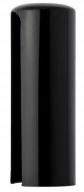 Plochý nylonový uzáver na pánt EXACTA, priemer 14 mm, ČIERNA