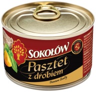 PAŠTÁTA S PREMIUM HYDINOU, konzerva, Sokołów 160 g