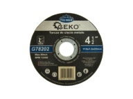 GEKO PREMIUM KOVOVÉ REZNÉ KOTOUČE 115x1,2 INOX