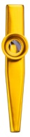 KAZOO zlatý METAL, píšťalka, nástroj, flauta pre hudobníkov