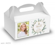 prijímacie koláčové boxy Sväté prijímanie +personalizácia s fotkou dieťaťa