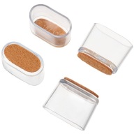Plstené poťahy na oválne nohy stoličky 16x34mm