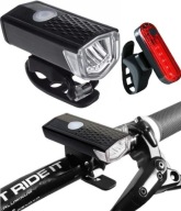 BICYKLOVÁ LAMPA PREDNÁ ZADNÁ LED USB SVETLO VÝKONNÉ BICYKELOVÉ SVETLO PREDNÉ + ZADNÉ