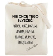 Nákupná taška pre UČITEĽA, vtipná POTLAČ