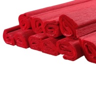 Červený krčený hodvábny papier 10 ks.