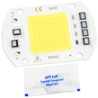 COB LED 50W 4700lm BIELA ​​60x40mm 230V + past.