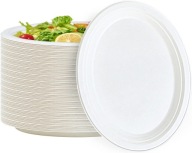Oválne taniere z cukrovej trstiny, 32 cm. 10 kusov
