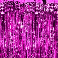 DEKORAČNÝ ZÁCLONU FUCHSIOVÁ RUŽOVÁ ZÁCLONA 100x200 cm
