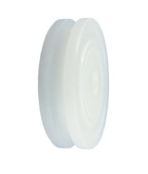 Valček bez ložísk, priemer 60 mm, priemer 10 mm, s priemerom kábla 5 mm