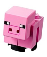 LEGO Minecraft figúrka - BABY PIG minové prasiatko02b