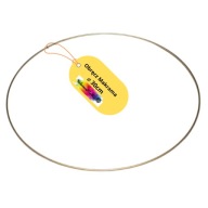 Prsteň lapač snov Kovový zlatý prsteň 30cm