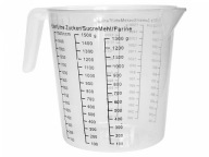 Plastová odmerka s výlevkou 1000 ml 1L