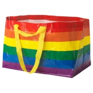 IKEA STORSTOMMA Veľká dúhová LGBT pride taška 71L