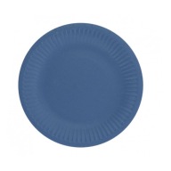 NÁMORNÍCKE MODRÁ PAPIEROVÉ TANIERE 18 cm - 6 kusov