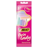 Jednorazový holiaci strojček Bic, 5 ks TWIN LADY