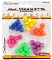 KORÁLKY, GULIČKY, FAREBNÉ Lúčiky, 36 ks