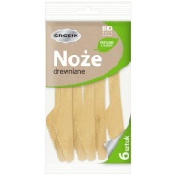 PENNY BIOLOGICKY ROZLOŽITEĽNÉ DREVENÉ NOŽE 6 KS