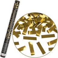 KONFETTIOVÁ STRÚĽKA ZLATÁ METALICKÁ SVADOBNÁ SILVESTER NARODENINY 60 CM
