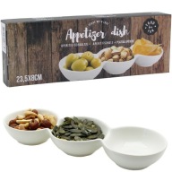 MISKY, 3 PORCELÁNOVÉ NÁDOBKY NA DIP OMÁČKY