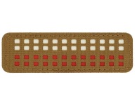 NÁŠIVA NA VELCRO POLISH FLAG MINI Štvorcový LASEROVÝ REZANÝ 25x80 M-TAC COYOTE