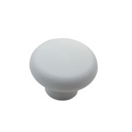 Nábytková kľučka G1 Gombík 34mm Matt White + skrutky
